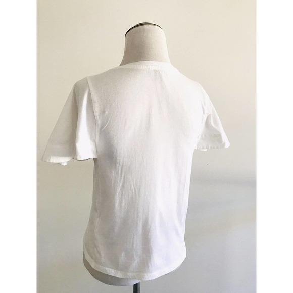 Joie | Women's White Short Sleeve Round Neck Pullover Aeowin T-Shirt Size XXS - Picture 5 of 13